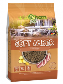 Храна за кучета WILDBORN SOFT AMBER 70% прясно патешко месо