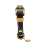 Нашийник за куче FLORENZE Classic Black от естествена кожа