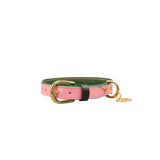 Нашийник за куче FLORENZE Spring Rose от естествена кожа