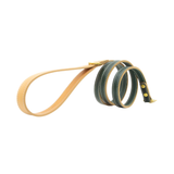 Повод за куче FLORENZE Cypress Green от естествена кожа