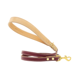 Повод за куче FLORENZE Chianti Maroon от естествена кожа
