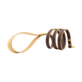 Повод за куче FLORENZE Chocolate Brown от естествена кожа