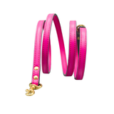 Повод за куче FLORENZE Burano Pink от естествена кожа