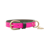 Нашийник за куче FLORENZE Burano Pink от естествена кожа