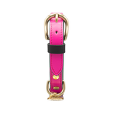 Нашийник за куче FLORENZE Burano Pink от естествена кожа