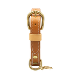 Нашийник за куче FLORENZE Saddle Brown от естествена кожа