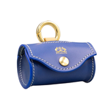 Калъф за санитарни торбички FLORENZE Ocean Blue от естествена кожа