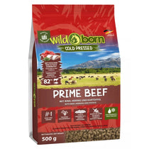 Студено пресована суха храна за кучета WILDBORN PRIME BEEF телешко и херинга